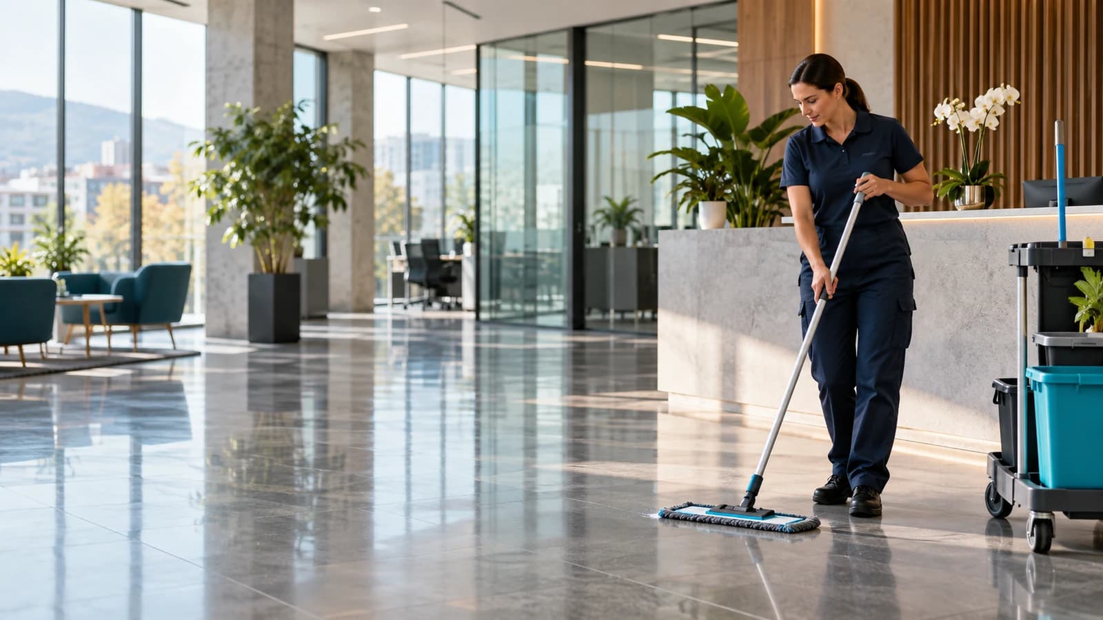 Professional cleaning of business premises in Plovdiv